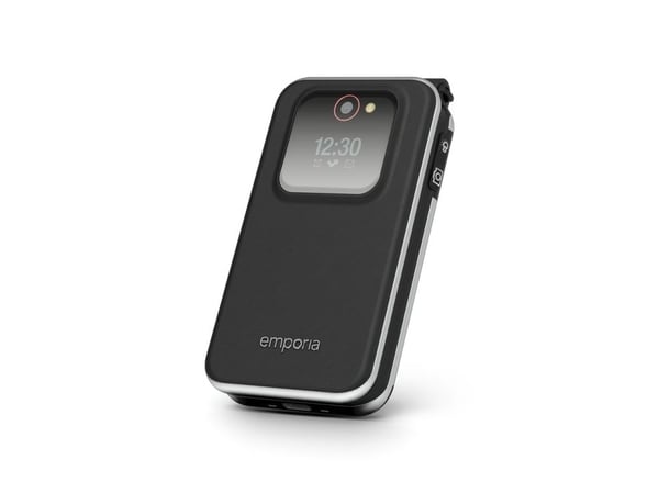 Emporia JOY, Muslingeskal, 7,11 cm (2.8"), 2 MP, Bluetooth, 1300 mAh, Sort