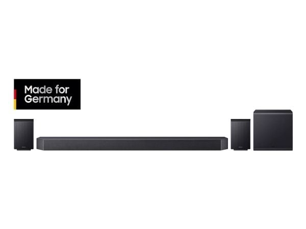 Samsung Q-series HW-Q995GF, 11.1.4 kanavaa, DTS:X, Dolby TrueHD, Dolby Atmos, DTS Digital Surround, Dolby Digital, Game Pro, Langaton, Erillinen, T...