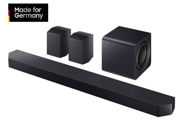 Samsung Q-series HW-Q995GF, 11.1.4 kanaler, DTS:X, Dolby TrueHD, Dolby Atmos, DTS Digital Surround, Dolby Digital, Game Pro, Trådløs, Separat, Tita...