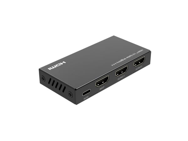MicroConnect - Splitter - 8K60Hz, 4:4:4 - 2 x HDMI - stasjonær