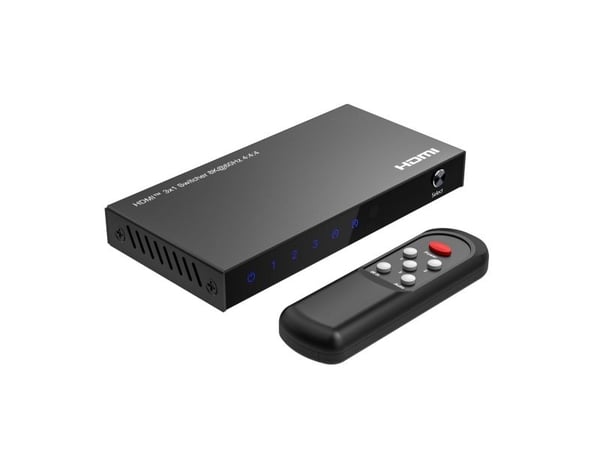 MicroConnect - Video/lyd-splitter - 8K60Hz, HDCP 2.3, with remote control - 5 x HDMI - stasjonær