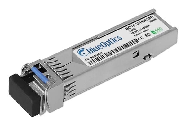 BlueOptics BO15C3149620DIN, Fiberoptikk, 1250 Mbit/s, SFP, LC, BX-U, 20000 m