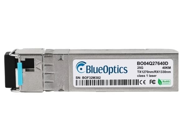 BlueOptics BO04Q33610DIN, Fiberoptik, 25000 Mbit/s, SFP28, LC, BX-D, 10000 m