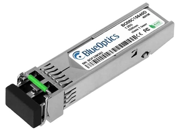 BlueOptics BO05C15640DIN, Fiber optisk, 1250 Mbit/s, SFP, LC, EX, 40000 m
