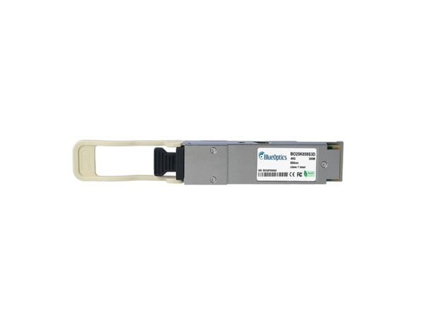 Yhteensopiva HPE JH681A BlueOptics BO25K859S3D QSFP Transceiver, MPO/MTP, 40GBASE-ESR4, Multimode-kuitu, 4x850nm, 300 metriä, 0°C/+70°C (JH681A-BO)