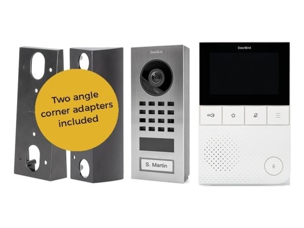 DoorBird D11 Home-Set, 10,2 cm (4"), IPS, 800 x 480 piksler, 1080p, Ultra vidvinkel, 200°, 200