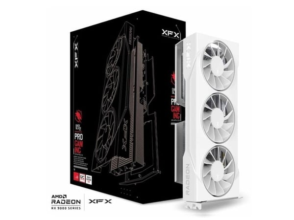 XFX VGA 16GB RADEON RX9060XT SWIFT OC WHITE Gaming WHITE 2xDP/1xHDMI SWIFT Radeon RX9060XT OC WHITE TripleFan Gaming Ed
