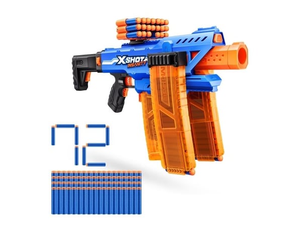 XSHOT Insanity Motorized Clip Mania (72 Darts)