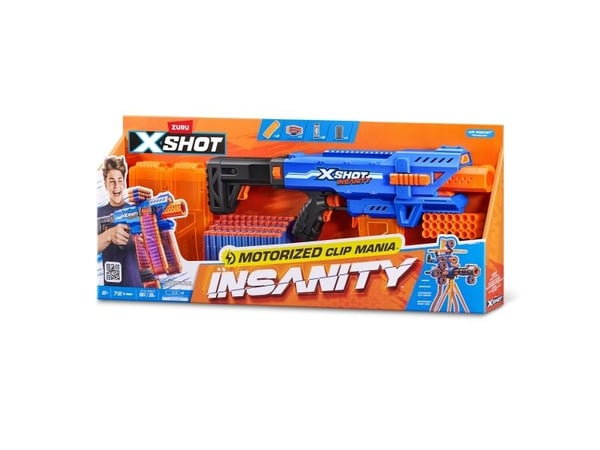 XSHOT Insanity Motorized Clip Mania (72 Darts)
