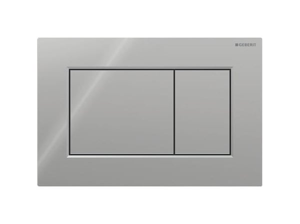 Geberit Sigma01 betjeningplade - Til dobbeltskyl square Blankforkromet