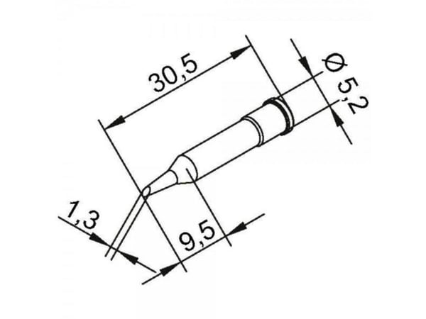 Ersa 0102WDLF35 loddespiss rund spissstørrelse 3,50 mm 1 stk