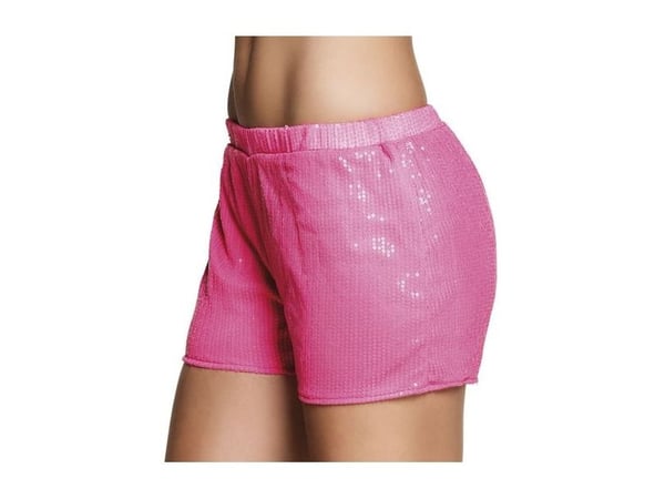 Paillet hotpants neon pinkki
