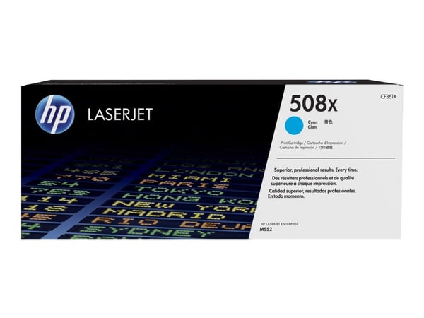 Lasertoner hp 508x cf361x, 9 500 sidor, cyan