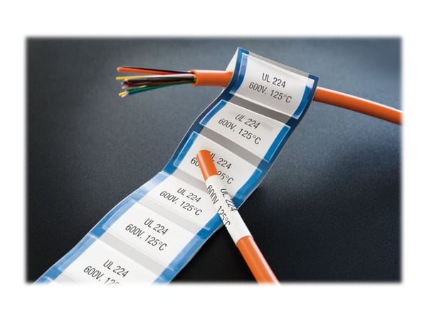DYMO XTL - Polyolefin - svart på hvitt - 12 x 47 mm 65 etikett(er) (1 rull(er) x 65) hylser - for XTL 500