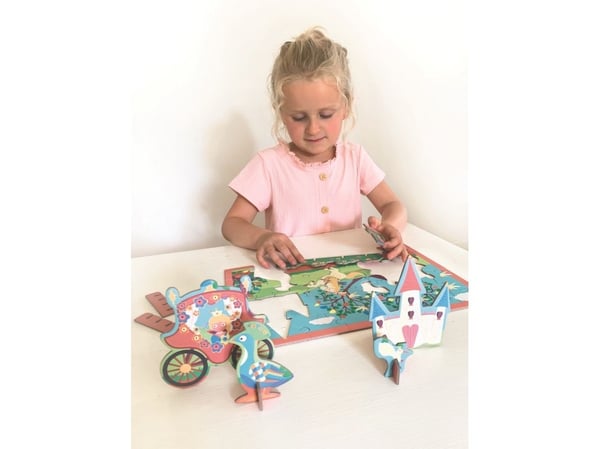 3D-puslespill - prinsesse