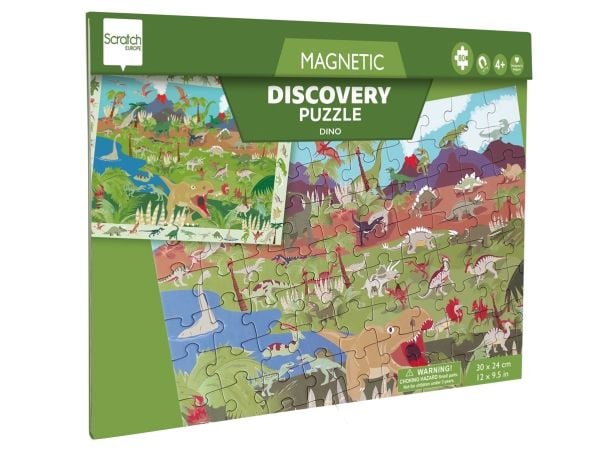 Magnetic Puzzle and Game 2-in-1 Dinosaurs