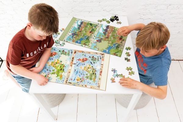 Magnetic Puzzle and Game 2-in-1 Dinosaurs