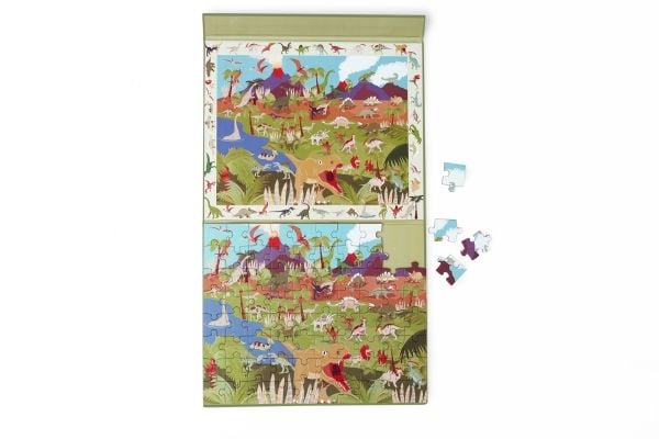 Magnetic Puzzle and Game 2-in-1 Dinosaurs