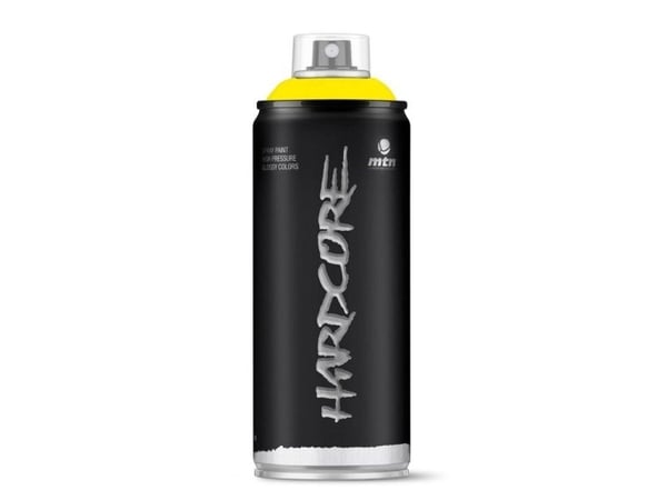 mtn Hardcore RV 1021 - Sprayfärg - synthetic - ljusgul - semi-opaque - gloss - 400 ml