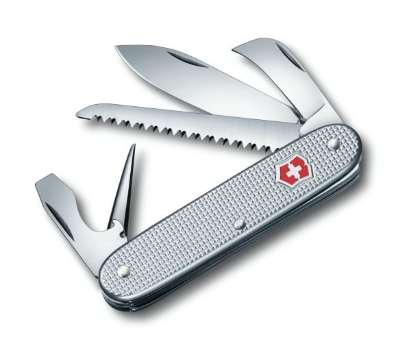 Victorinox Pioneer Range, Fällkniv av slipjoint-modell, Kniv med flera verktyg, Rostfritt stål
