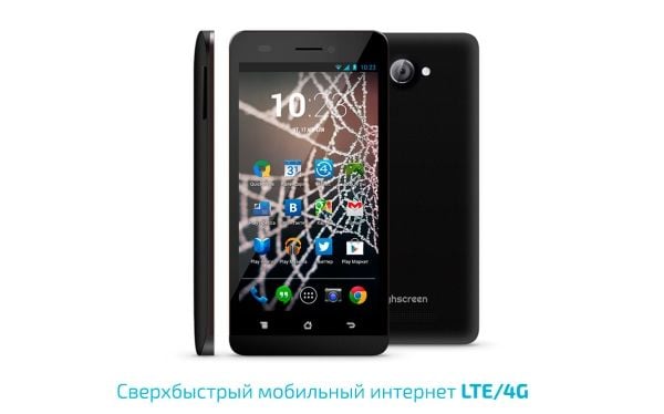 Highscreen Spider, 12,7 cm (5"), 1 GB, 8 GB, 8 MP, Android 4.3, Musta