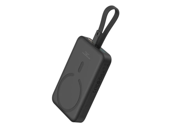 Baseus MAGSAFE MINI WIRELESS POWERBANK 10.000 MAH 20W-SIYAH, 10000 mAh, Lithium Polymer (LiPo), Sort