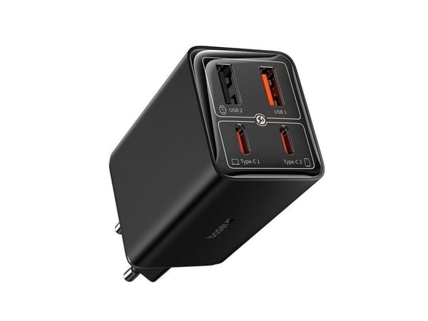 Baseus GAN6 Pro pikalaturi, 2xUSB-C + 2xUSB, 65W (juodas)