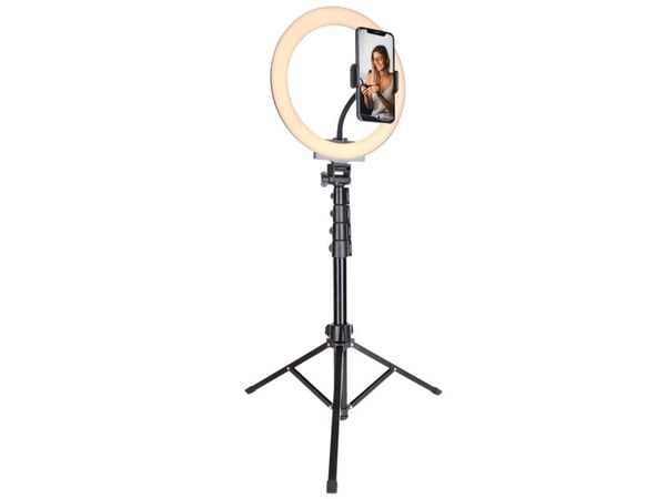 Rollei LUMIS Comfort Bi-Color, LED, Aluminium, Jern, 440 lm, 3200 K, 5500 K, Aluminium/jern