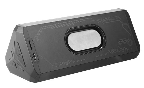 Streetz Gjennomsiktig bluetooth-høyttaler med TWS og LED-lyseffekter, 10 W, 10 W, 100 - 20000 Hz, Trådløs, 10 m, Stereo bærbar høyttaler, Svart