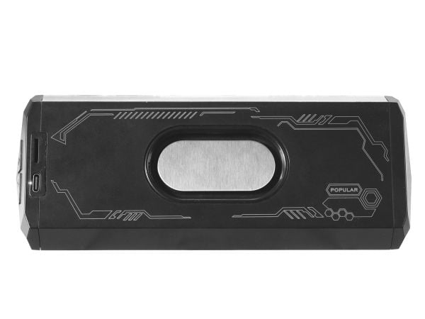 Streetz Gjennomsiktig bluetooth-høyttaler med TWS og LED-lyseffekter, 10 W, 10 W, 100 - 20000 Hz, Trådløs, 10 m, Stereo bærbar høyttaler, Svart