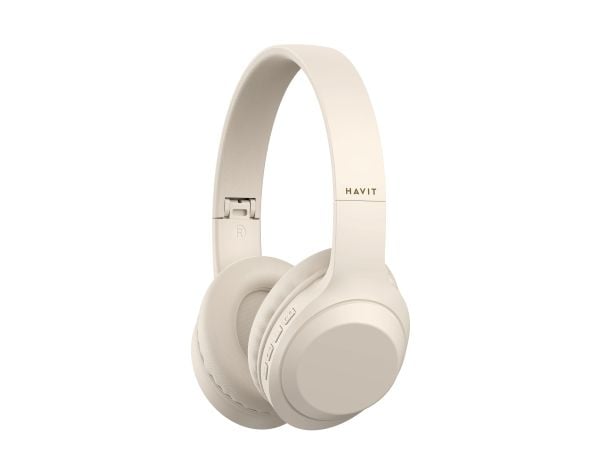 Havit H628BT, Kabel & Trådlös, Musik, 116 g, Headset, Beige