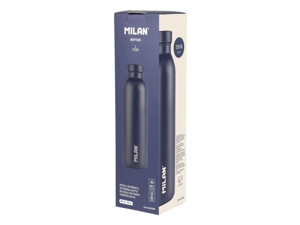 Milan 643020B, Daglig bruk, 590 ml, Skrulokk, Rustfritt stål, Marineblå, Navy blue