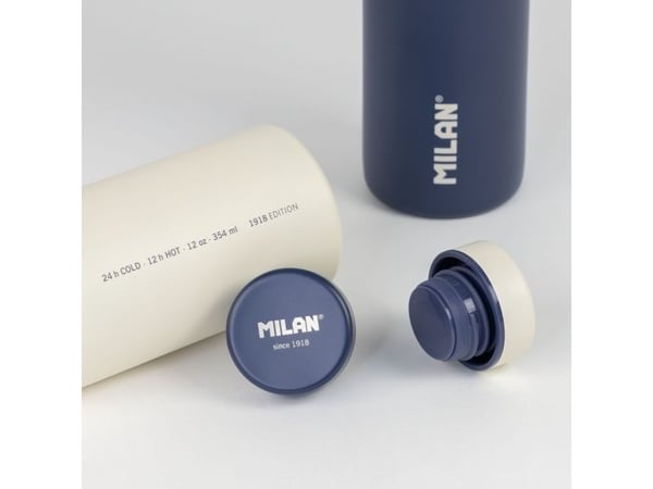 Milan 643020B, Daglig bruk, 590 ml, Skrulokk, Rustfritt stål, Marineblå, Navy blue