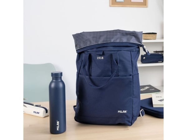 Milan 643020B, Daglig bruk, 590 ml, Skrulokk, Rustfritt stål, Marineblå, Navy blue