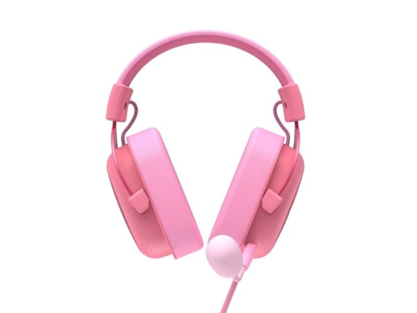 Havit 6950676215465, Koblet med ledninger (ikke trådløs), 20 - 20000 Hz, Spilling, Hodetelefoner, Rosa