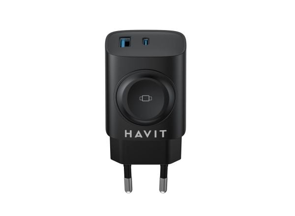 Havit 6939119081065, Innendørs, Trådløs lading, Sort