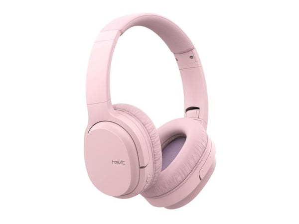 Havit 6939119024673, Ledning & Trådløs, Musikk/hver dag, 187 g, Hodetelefoner, Rosa