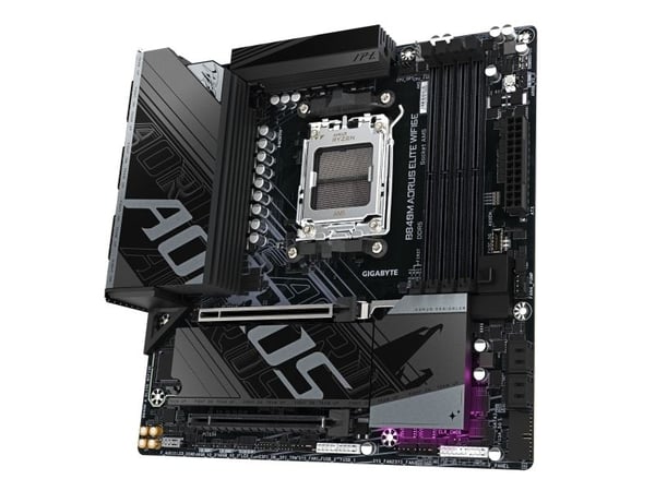 AORUS B840M ELITE WIFI6E - Hovedkort - micro ATX - Socket AM5 - AMD B840 Chipset - USB 3.2 Gen 2, USB-C 3.2 Gen 1, USB 3.2 Gen 1 - Wi-Fi 6E, 2.5 Gi...