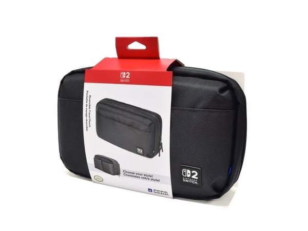 Hori Reversible Travel, Veske beholder, Nintendo, Svart, Nintendo Switch, Nintendo Switch 2, Nintendo Switch OLED, Glidelås, 300 mm