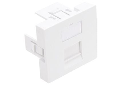 Datapistorasia suunnitelma mosaiikki 1 x Leviton keystone-liittimille valkoinen