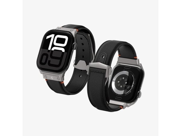 Spigen AMP09304, Klokkereim, Apple, Watch Ultra, Nylon, Polyuretan (PU), Rustfritt stål