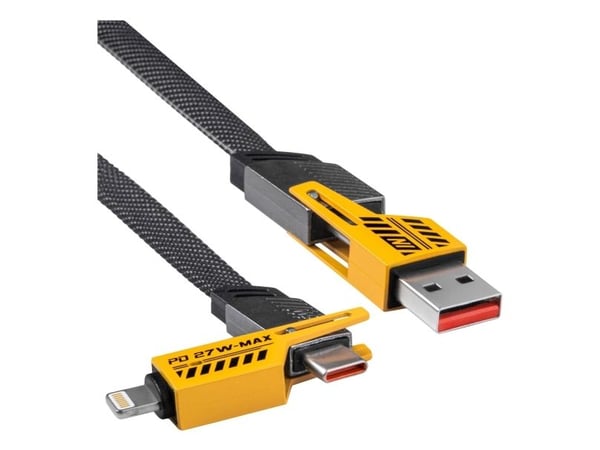 Akyga AK-USB-57, 1 m, USB C, USB C/Lightning, USB 2.0, 0,48 Gbit/s, Monivärinen