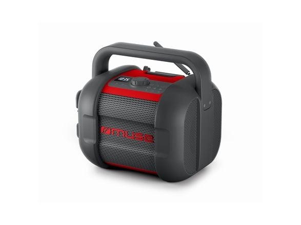 Muse Jobsite radio M-968 BTR 40 W vanntett Bluetooth svart/rød NFC