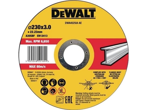 DeWALT DWA4525IA-AE, Metalli, 23 cm, 2,22 cm, 3 mm, DeWALT, 260 g
