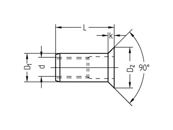 GESIPA blindnitsmutter stål M8 11x18,5 mm dxl f.1,5–4,5 mm försänkt 90° (6422330)
