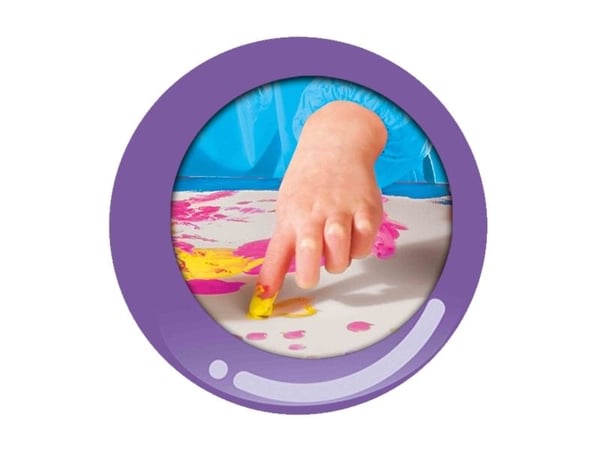 SES Creative Eco fingerpaint trendy, Blå, Rosa, Fiolett, Gult, Ikke giftig, Vaskbar, Glutenfri, 110 ml
