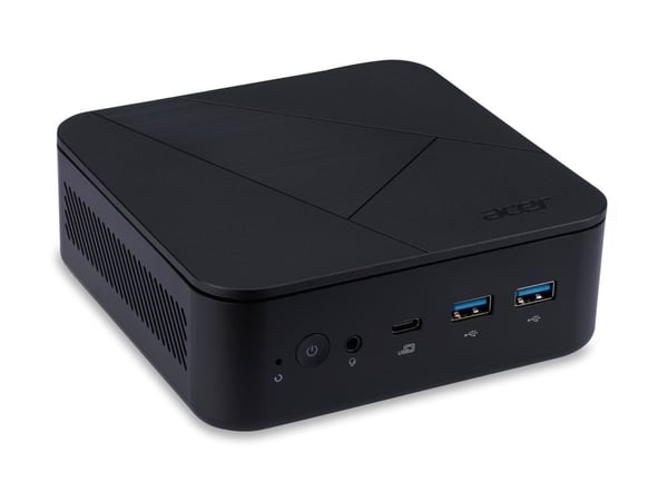 Acer Veriton NUC VN1502G-13U7U - Barebone - mini-PC 1 x Core i7 1355U / inntil 5 GHz - RAM 0 GB - Intel Iris Xe Graphics - Gigabit Ethernet, Blueto...