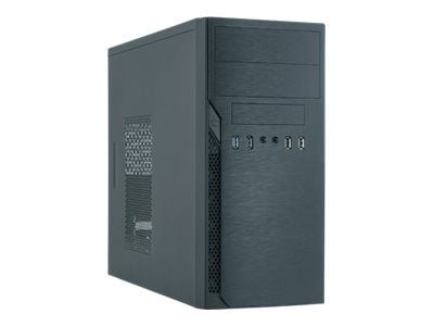 Chieftec Elox Series HO-12B - Tower - micro ATX - ingen strömförsörjning - svart - USB/ljud