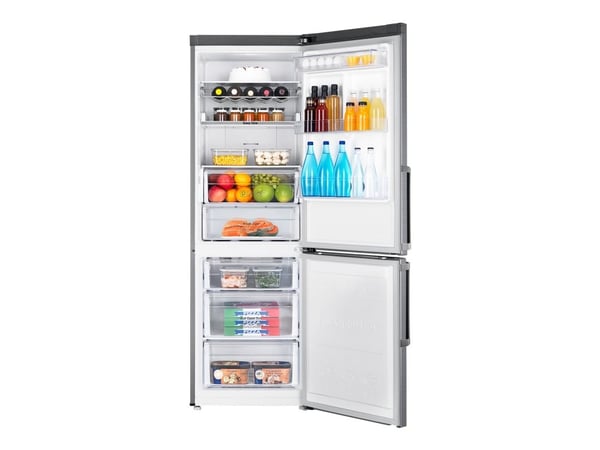 Samsung Serie 3000 RB33J3515S9 - Kjøleskap/fryser - bunnfryser - bredde: 59.5 cm - dybde: 73.5 cm - høyde: 185 cm - 339 liter - Klasse E - foredlet...