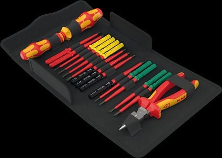Wera 05006610001, Punainen, Keltainen, 17 työkalua